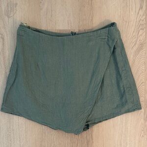 Olive Green Women's Skort